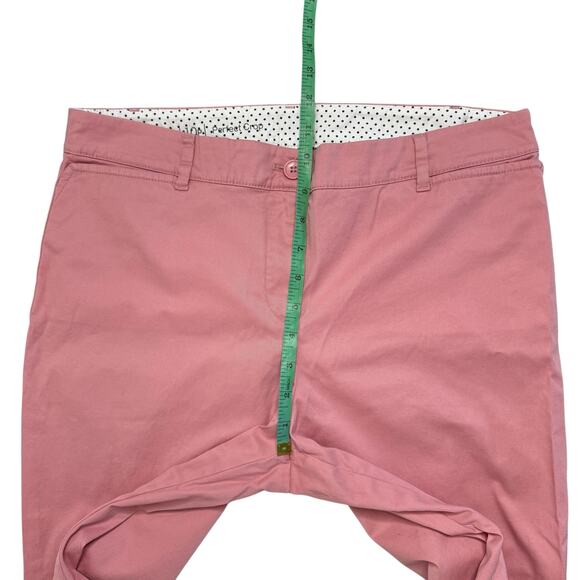 TALBOTS Perfect Crop Pink Chino Pants with Ankle Button Detail Size 10 Petite - Picture 6 of 7